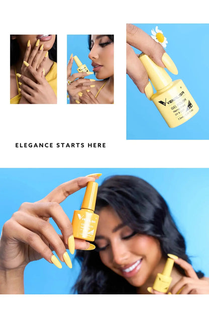 VENALISA 7.5ml Nail Gel Polish VIP5 HEMA Free Semi Permanent Soak off UV LED Nail Gel Varnish Full Coverage Nail Gel Lacquer Makeup art