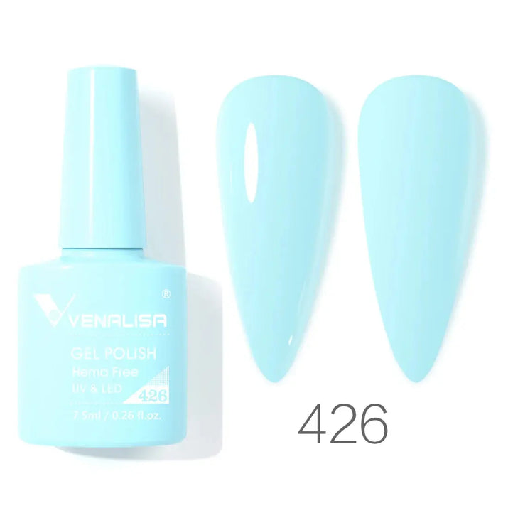 VENALISA 7.5ml Nail Gel Polish VIP5 HEMA Free Semi Permanent Soak off UV LED Nail Gel Varnish Full Coverage Nail Gel Lacquer Makeup art