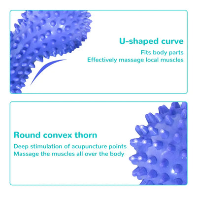 Peanut Ball Foot Massage Ball,Spiky Massage Ball for Trigger Point Therapy,Deep Point Massage,Plantar Fasciitis,Neck Pain Relief Makeup art