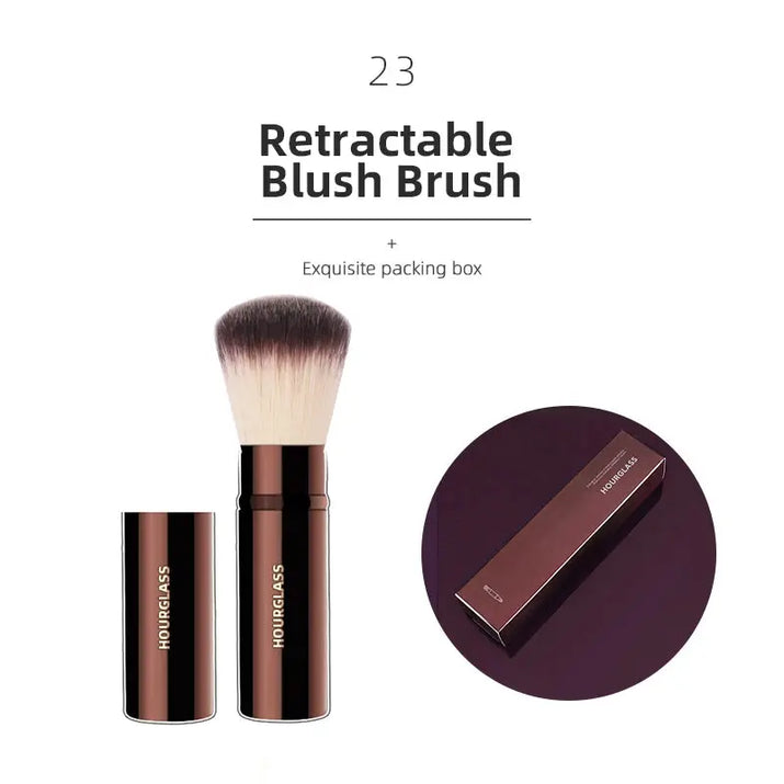 Hourglass Makeup Brushes Powder Foundation Concealer Blusher Bronzer Eye Shadow Eyebrow Eyeliner Sculpting Brush Makeup art