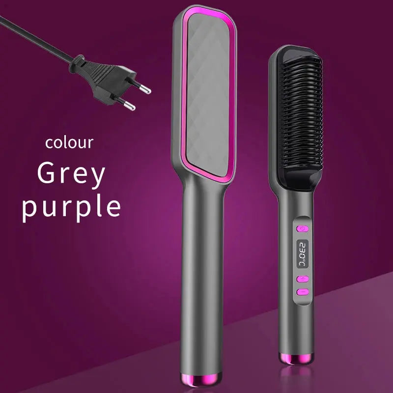 Electric Hot Comb Multifunctional Straight Hair Straightener Comb Negative Ion Anti-Scalding Styling Tool Straightening Brush Makeup art