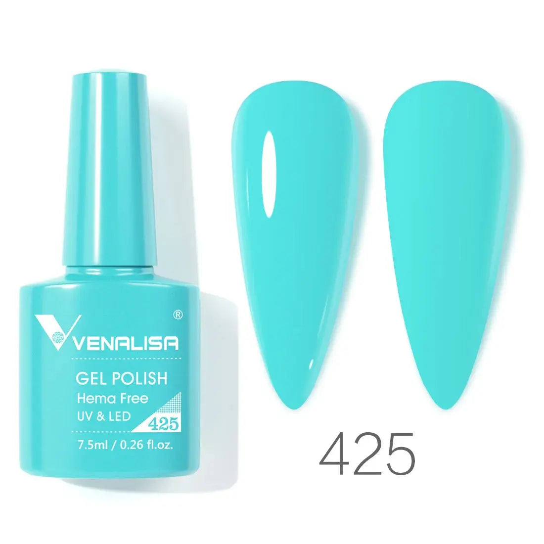 VENALISA 7.5ml Nail Gel Polish VIP5 HEMA Free Semi Permanent Soak off UV LED Nail Gel Varnish Full Coverage Nail Gel Lacquer Makeup art