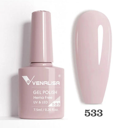 VENALISA 7.5ml Nail Gel Polish VIP5 HEMA Free Semi Permanent Soak off UV LED Nail Gel Varnish Full Coverage Nail Gel Lacquer Makeup art