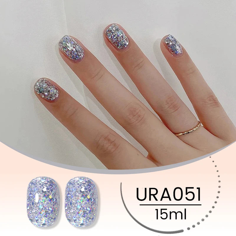 The Diamond Glow™ | Reflective Glitter Gel Polish Makeup art