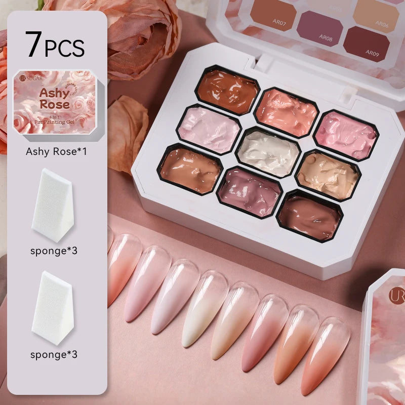 The Master Palette™ | 9-Color Solid Nail Art Gel Makeup art