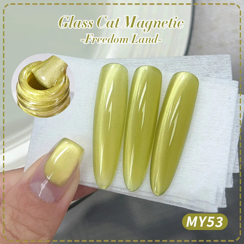 Magnetic Cat Eye Gel Nail Polish – Shimmer Effect, Long-Lasting, UV/LED Soak-Off Makeup art