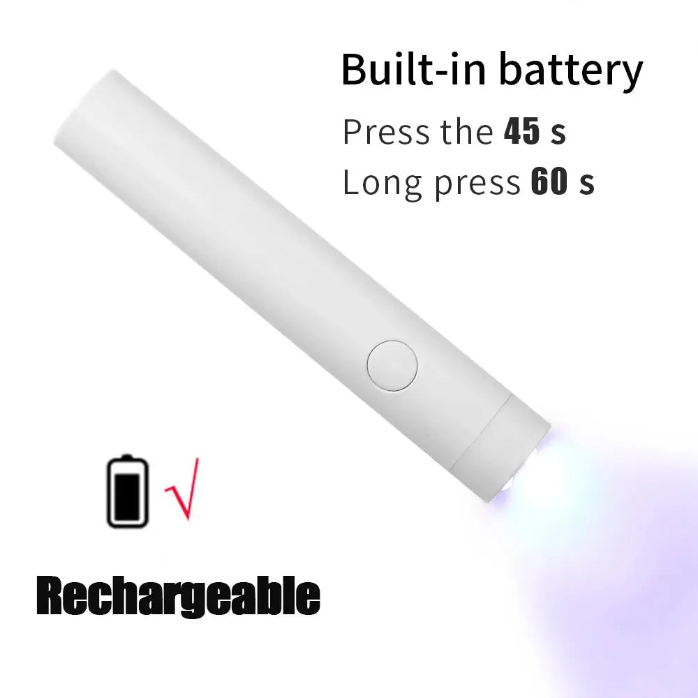 CNHIDS Portable Salon Quick Dry USB Nail Dryer Machine Home Phototherapy Tools Professional UV LED Nail Lamp Mini Flashlight Pen Makeup art