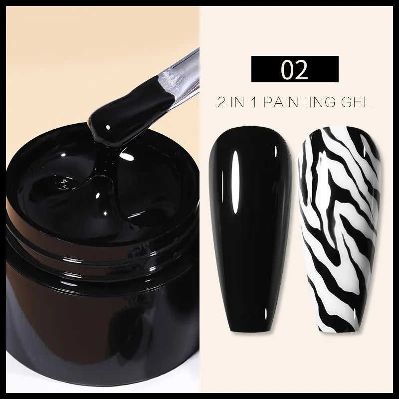 Born Pretty 5ml Nail Art Gel – Liner & Glitter UV Gel.