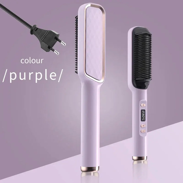 Electric Hot Comb Multifunctional Straight Hair Straightener Comb Negative Ion Anti-Scalding Styling Tool Straightening Brush Makeup art