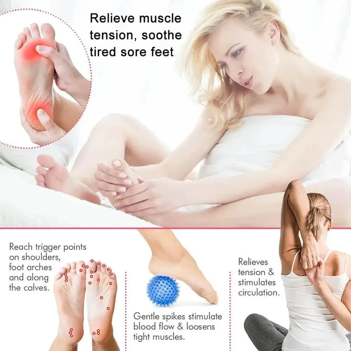 Peanut Ball Foot Massage Ball,Spiky Massage Ball for Trigger Point Therapy,Deep Point Massage,Plantar Fasciitis,Neck Pain Relief Makeup art