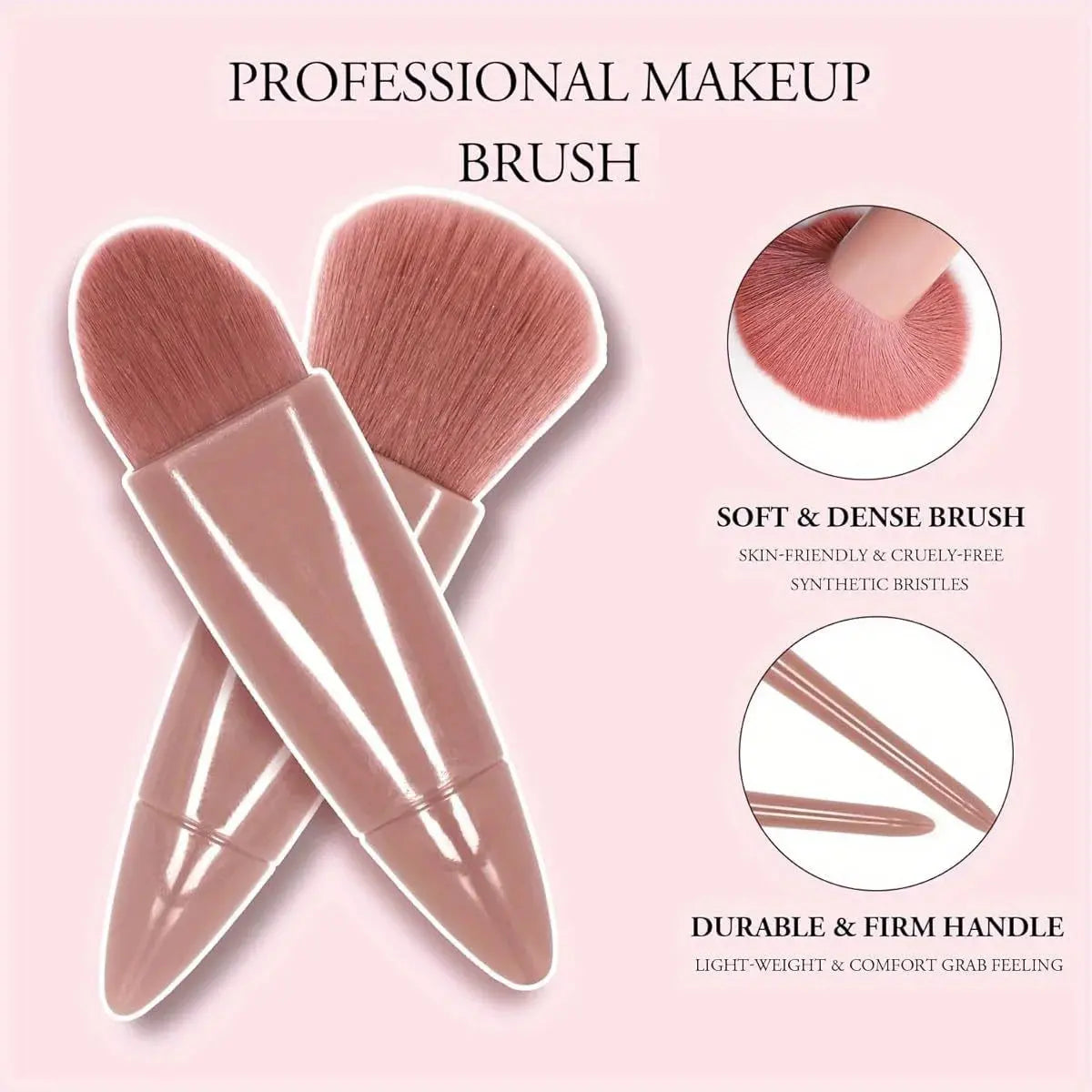 Travel Makeup Brush Set, 5-Piece Professional Mini Makeup Brush Set, Multiple Brush Heads, Compact And Portable, With Storage Bo Makeup art