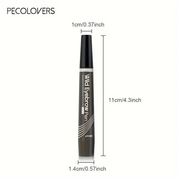 6 Colors 1pc Eyebrow Pen Waterproof 4 Split Tip Eyebrows Pen Eyebrow Tattoo Pen Waterproof Liquid Black Eyebrow Makeup Pencil Makeup art