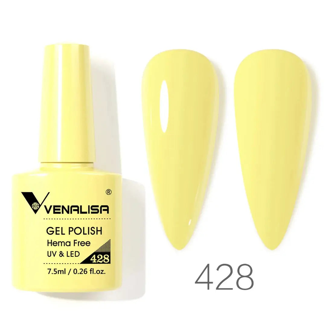 VENALISA 7.5ml Nail Gel Polish VIP5 HEMA Free Semi Permanent Soak off UV LED Nail Gel Varnish Full Coverage Nail Gel Lacquer Makeup art