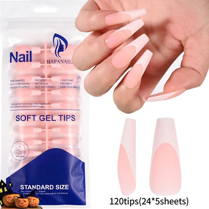 100Pcs Light Pink Press on Nails Short Medium Square Wearable Fake Nails Tips 10 sizes Full Cover False Nails Finger Decoration Makeup art