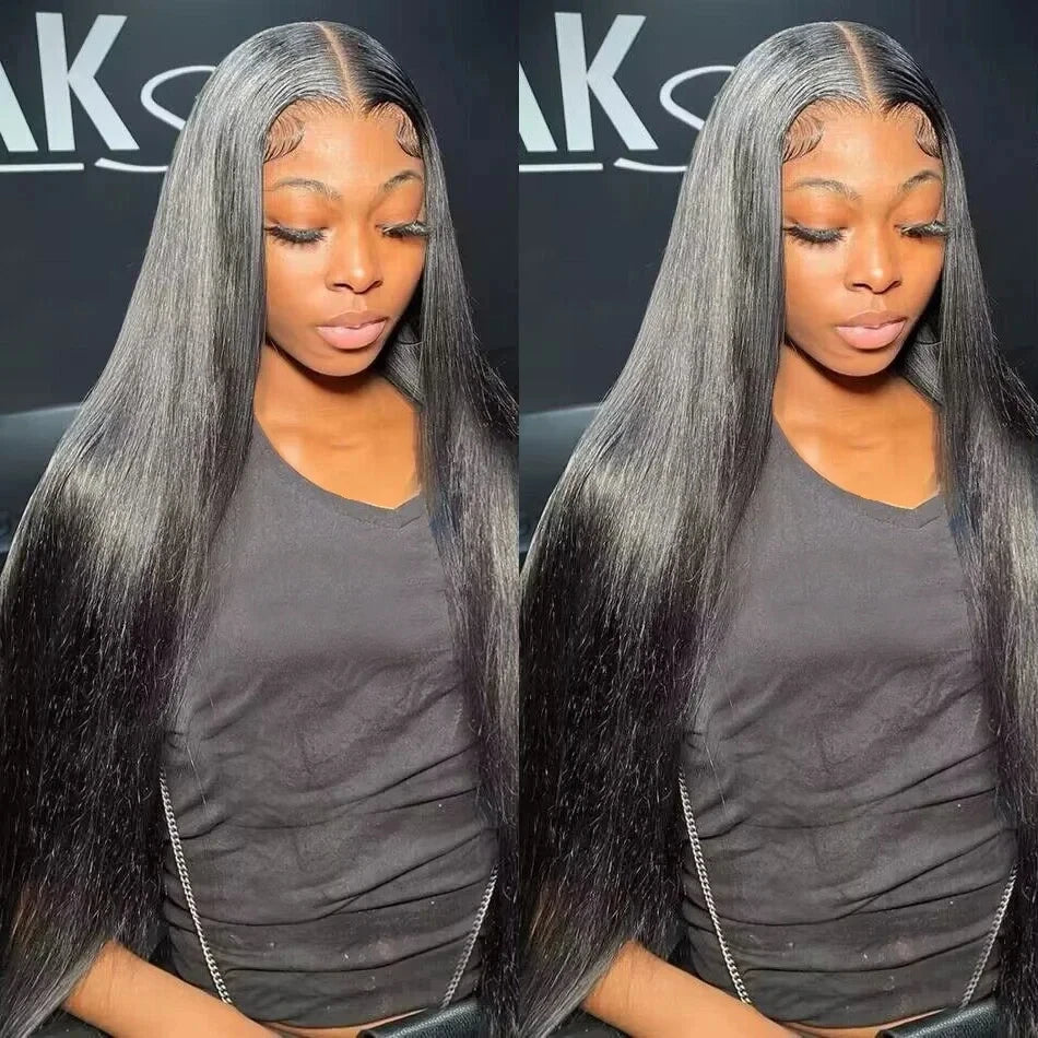Glueless Bone Straight 4X4 Hd Lace Frontal Wig 13X6 13X4 Black Lace Front Wig Human Hair 5x5 Natural Brazilian Transparent Wigs Makeup art