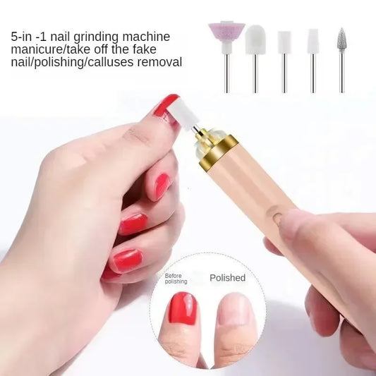Electric Nail Drill – Portable Polisher with Light & Carry Bag.