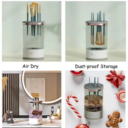 Electric Brush Cleaner Pro: Auto-Wash & Dry in Seconds Makeup art