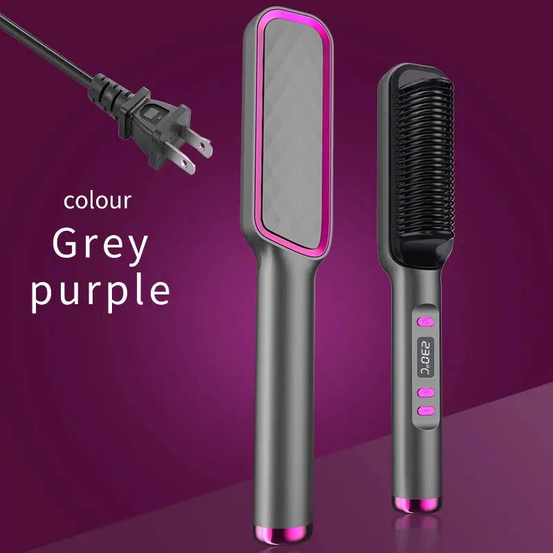Electric Hot Comb Multifunctional Straight Hair Straightener Comb Negative Ion Anti-Scalding Styling Tool Straightening Brush Makeup art