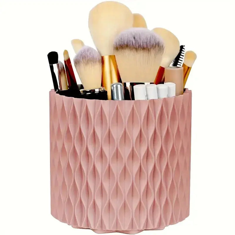 360° Rotating Makeup Tool Storage Box Desktop Organizer Cosmetic Brushes Holder Lipstick Eyebrow Pencil Holder Jewelry Container Makeup art