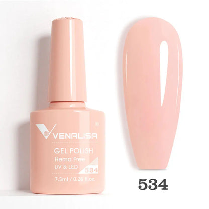 VENALISA 7.5ml Nail Gel Polish VIP5 HEMA Free Semi Permanent Soak off UV LED Nail Gel Varnish Full Coverage Nail Gel Lacquer Makeup art