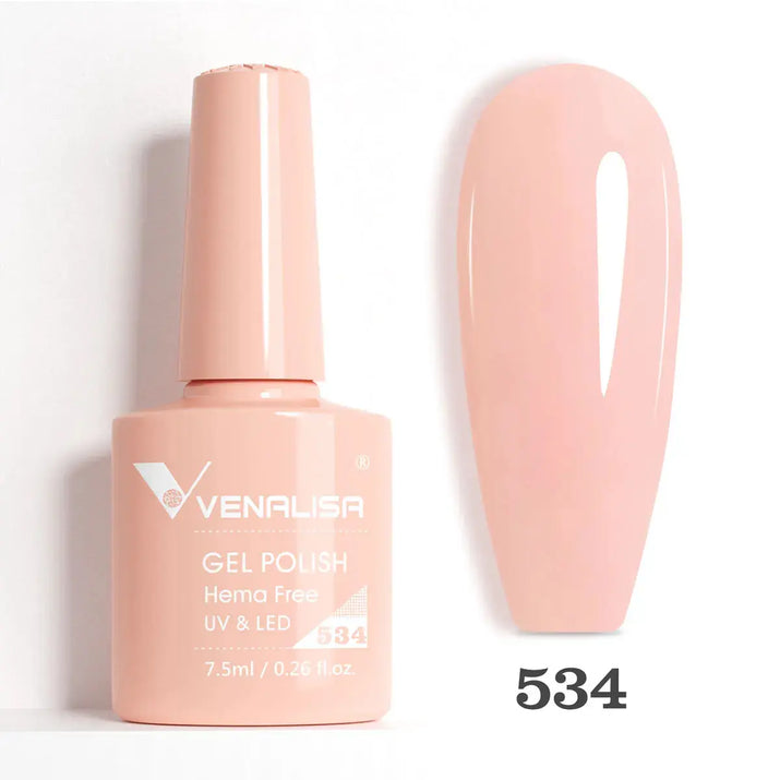 VENALISA 7.5ml Nail Gel Polish VIP5 HEMA Free Semi Permanent Soak off UV LED Nail Gel Varnish Full Coverage Nail Gel Lacquer Makeup art