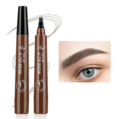 4 fork microblading eyebrow pencil waterproof eyebrow pencil natural long-lasting eyebrow makeup five colors Makeup art