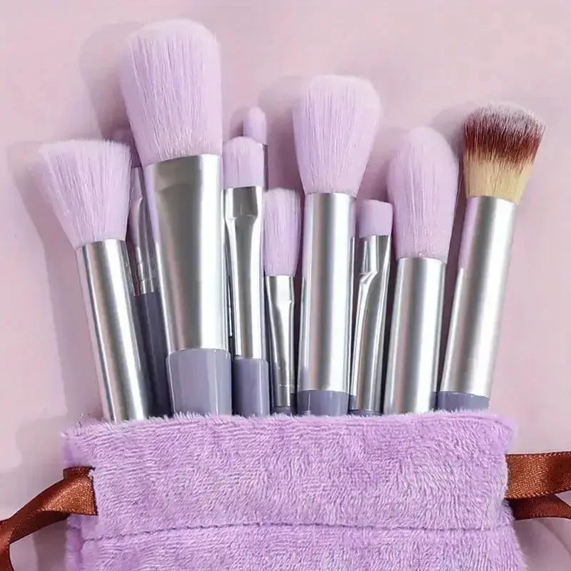 13pcs Premium Synthetic Nylon Bristle Makeup Brush Set - Soft, Gentle, and Cruelty-Free for Flawless Foundation, Blush, Powder, Makeup art