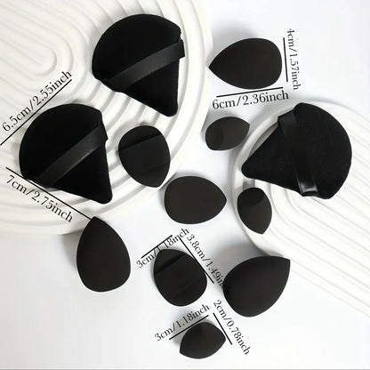12-Piece All-Purpose Makeup Sponge Set, Made of 3 Loose Powder Puffs, 3 Mini Air Cushion Puffs, 3 Beauty Eggs and 3 Mini Beauty Makeup art