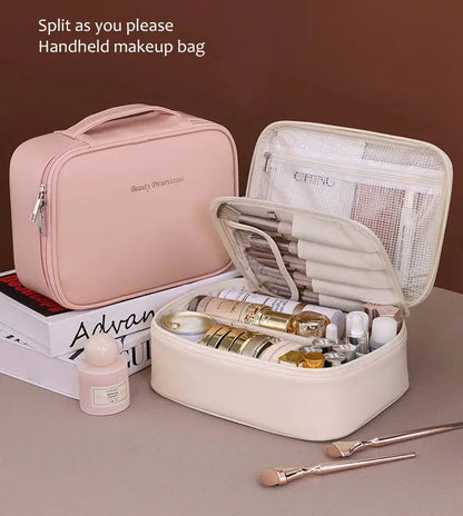 New Women's Cosmetic Bag Portable Storage Bag Large Capacity Luxury Makeup Bag Travel Organizer Essentials Toiletry Bags Makeup art