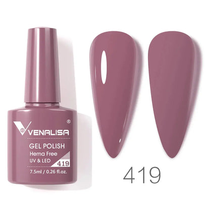 VENALISA 7.5ml Nail Gel Polish VIP5 HEMA Free Semi Permanent Soak off UV LED Nail Gel Varnish Full Coverage Nail Gel Lacquer Makeup art