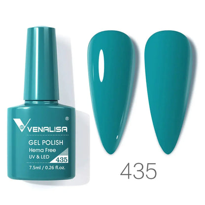 VENALISA 7.5ml Nail Gel Polish VIP5 HEMA Free Semi Permanent Soak off UV LED Nail Gel Varnish Full Coverage Nail Gel Lacquer Makeup art