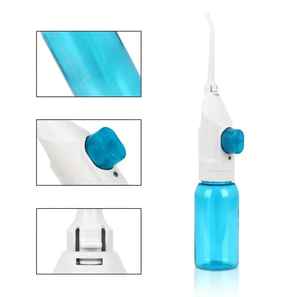 Household High Pressure Oral Irrigator Portable Teeth Clean Water Dental Floss Manual High Pressure Water Toothpick Makeup art