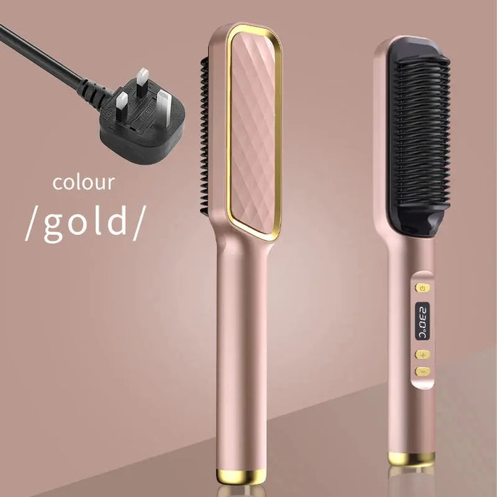 Electric Hot Comb Multifunctional Straight Hair Straightener Comb Negative Ion Anti-Scalding Styling Tool Straightening Brush Makeup art