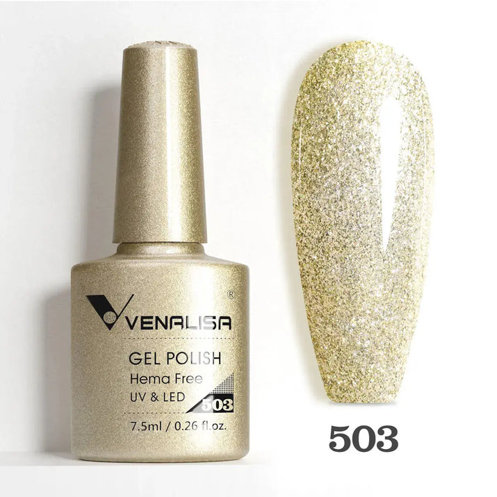 VENALISA 7.5ml Nail Gel Polish VIP5 HEMA Free Semi Permanent Soak off UV LED Nail Gel Varnish Full Coverage Nail Gel Lacquer Makeup art