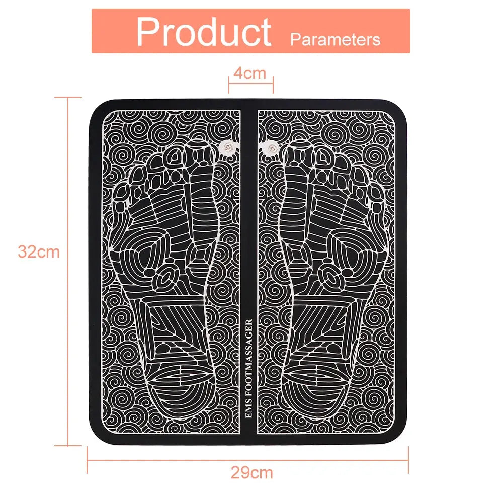 Electric Massage Sole Pad Relieve Sore Feet Leg Cramps Pulse Sole Massager EMS Foot Massager Pad Improve Blood Circulation Makeup art