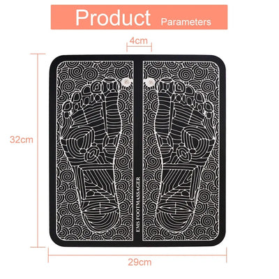 Electric Massage Sole Pad Relieve Sore Feet Leg Cramps Pulse Sole Massager EMS Foot Massager Pad Improve Blood Circulation Makeup art