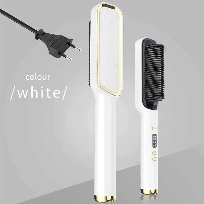 Electric Hot Comb Multifunctional Straight Hair Straightener Comb Negative Ion Anti-Scalding Styling Tool Straightening Brush Makeup art
