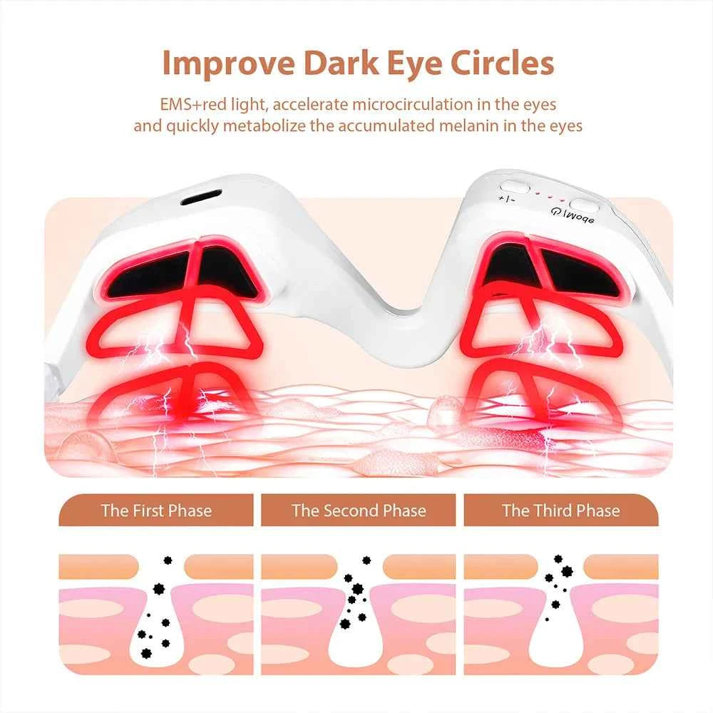 3D Eye Massager with EMS & Red Light