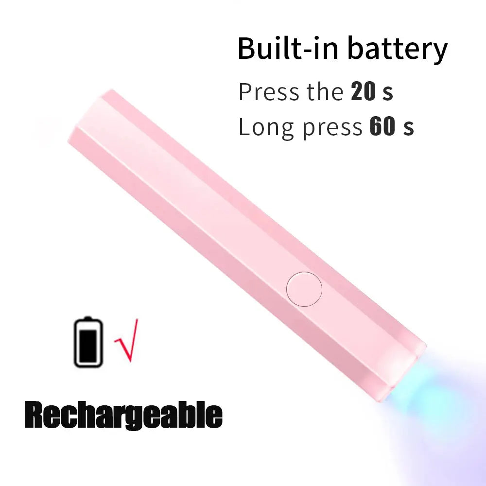 CNHIDS Portable Salon Quick Dry USB Nail Dryer Machine Home Phototherapy Tools Professional UV LED Nail Lamp Mini Flashlight Pen Makeup art