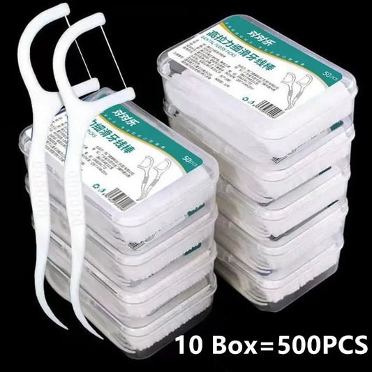 Portable Disposable Dental Floss Box with Toothpicks