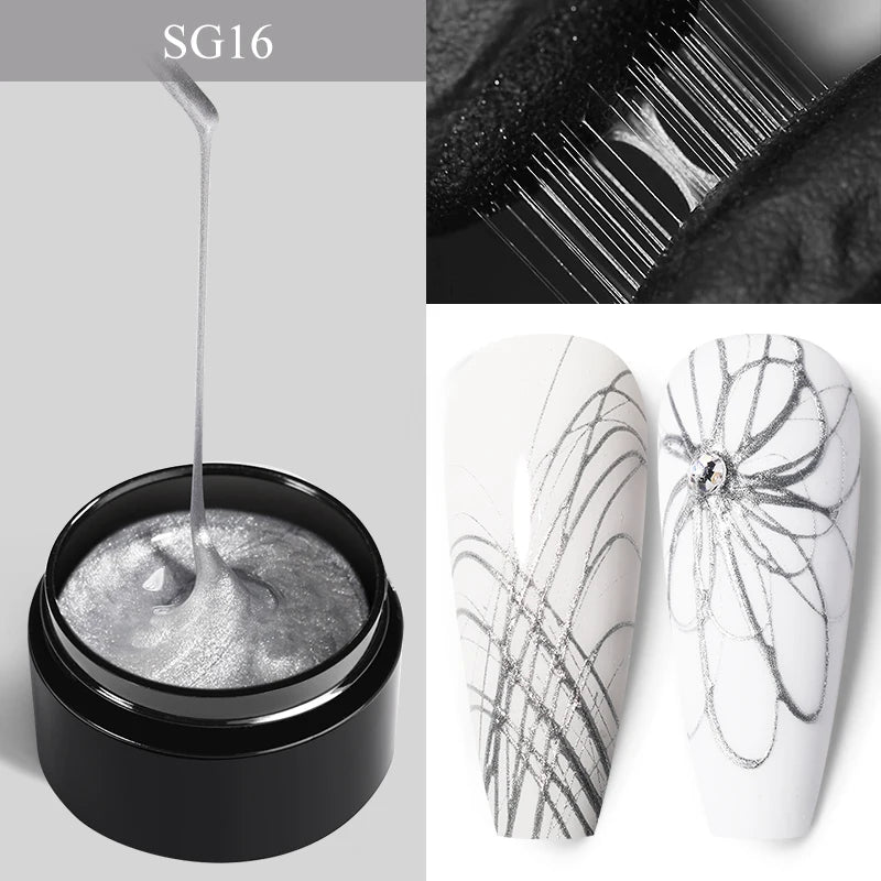 Born Pretty 5ml Nail Art Gel – Liner & Glitter UV Gel.