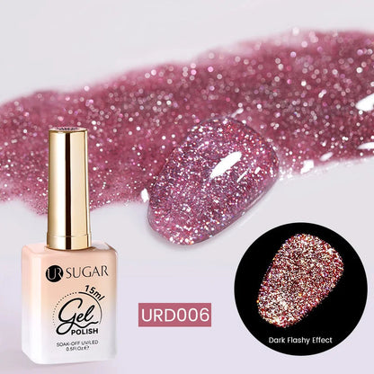 The Diamond Glow™ | Reflective Glitter Gel Polish Makeup art