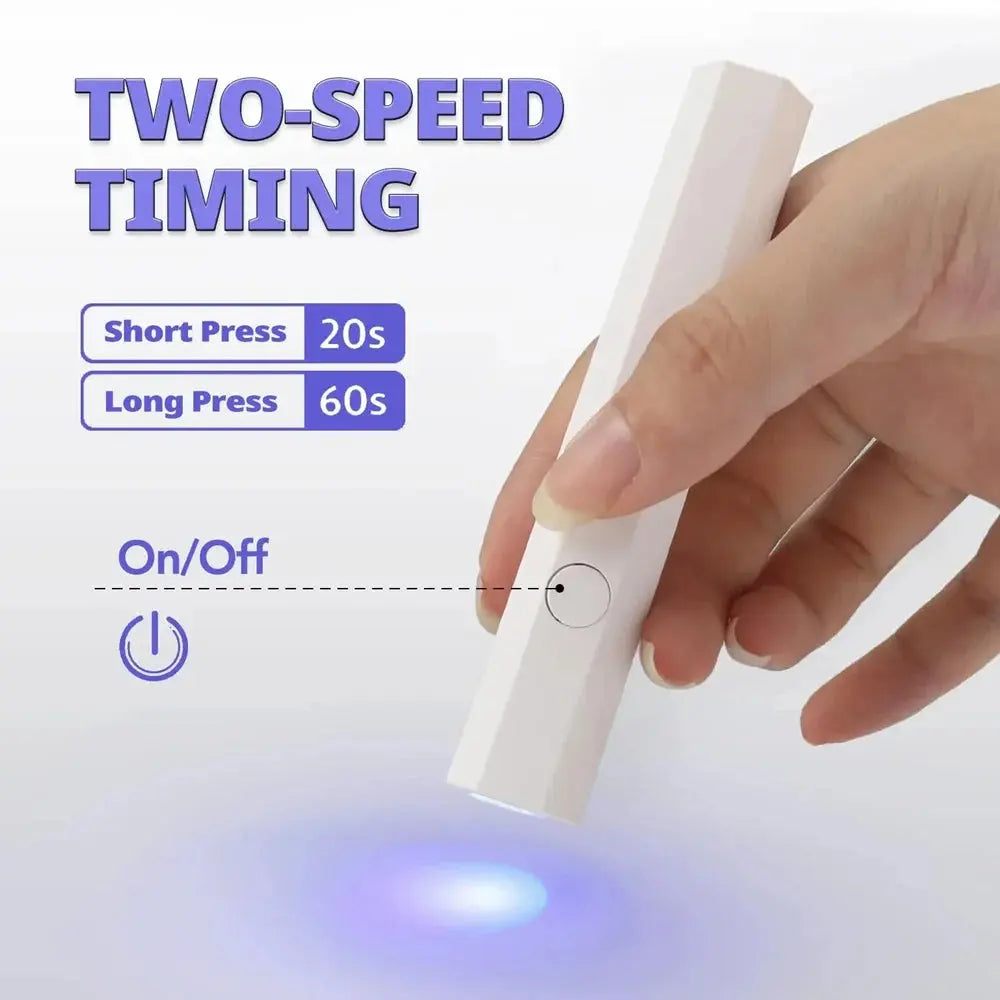 CNHIDS Portable Salon Quick Dry USB Nail Dryer Machine Home Phototherapy Tools Professional UV LED Nail Lamp Mini Flashlight Pen Makeup art