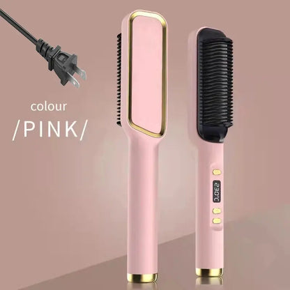 Electric Hot Comb Multifunctional Straight Hair Straightener Comb Negative Ion Anti-Scalding Styling Tool Straightening Brush Makeup art