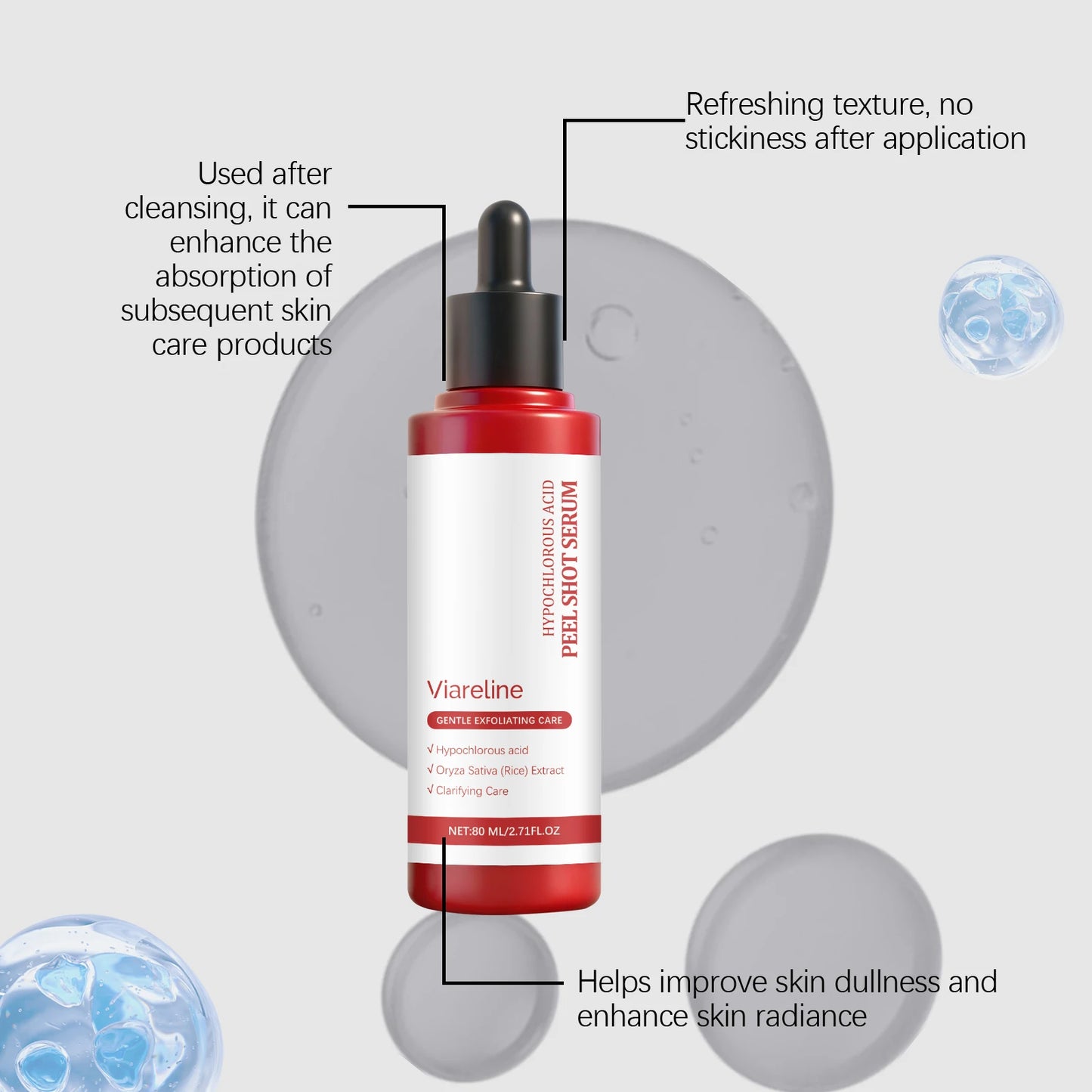 Rice Exfoliating Essence — Hydrating & Brightening Face Serum | 80ml