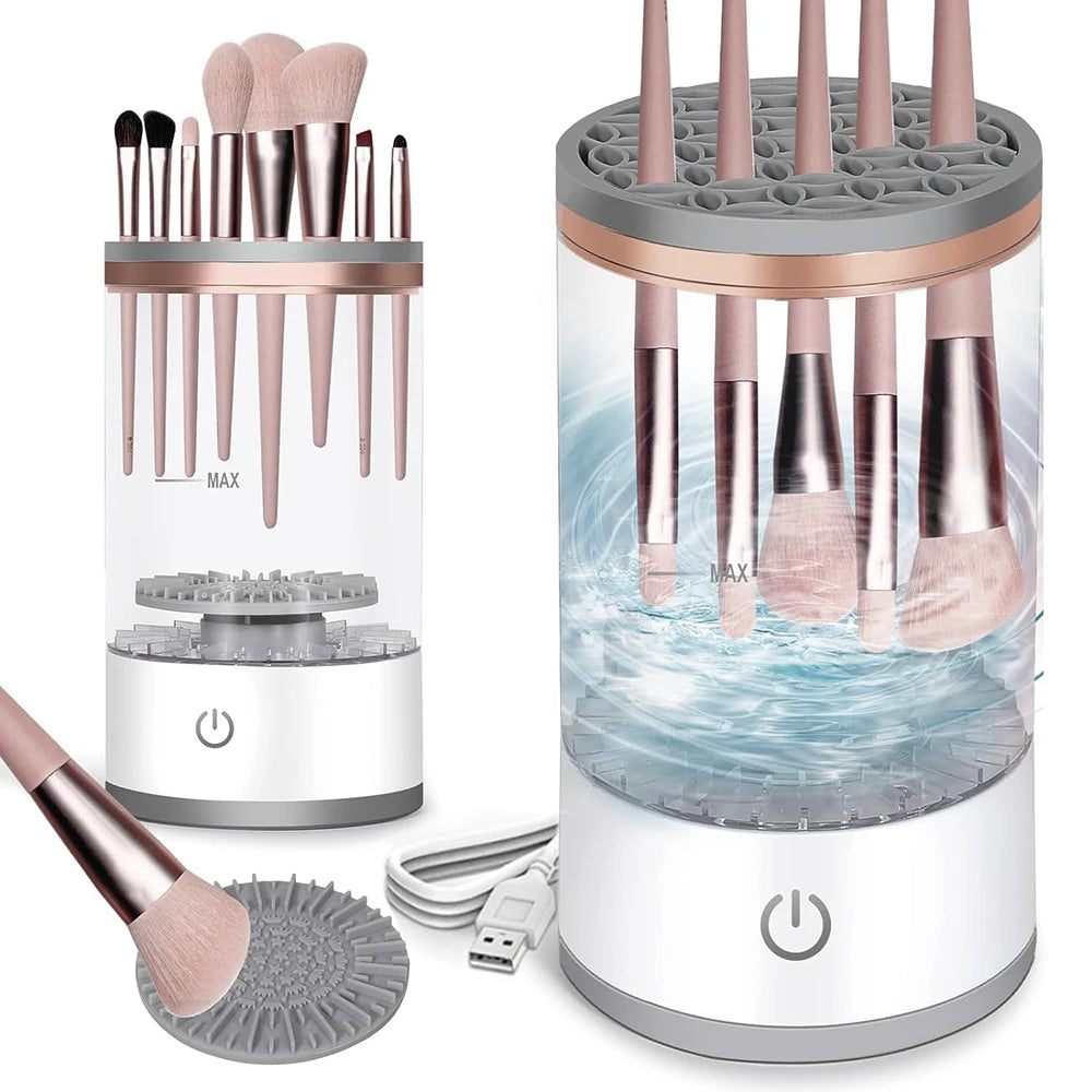 New Makeup Brush Cleaner Automatic Rotating Makeup Brush Cleaner  Electric Cosmetic Makeup Brush Rotary Washing Machine Makeup art