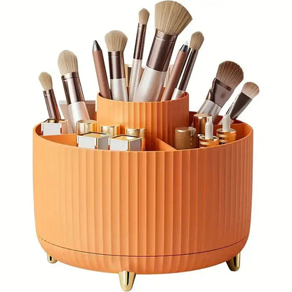360° Rotating Makeup Tool Storage Box Desktop Organizer Cosmetic Brushes Holder Lipstick Eyebrow Pencil Holder Jewelry Container Makeup art
