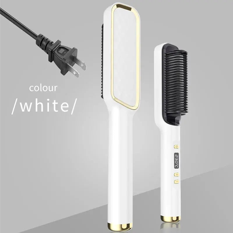 Electric Hot Comb Multifunctional Straight Hair Straightener Comb Negative Ion Anti-Scalding Styling Tool Straightening Brush Makeup art