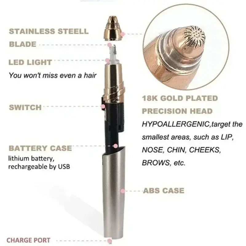 Electric Face Eyebrow Trimmer Eye Brow Shaper Pencil Hair Remover For Women Makeup Painless Automatic Eyebrow Shavers Depilator Makeup art