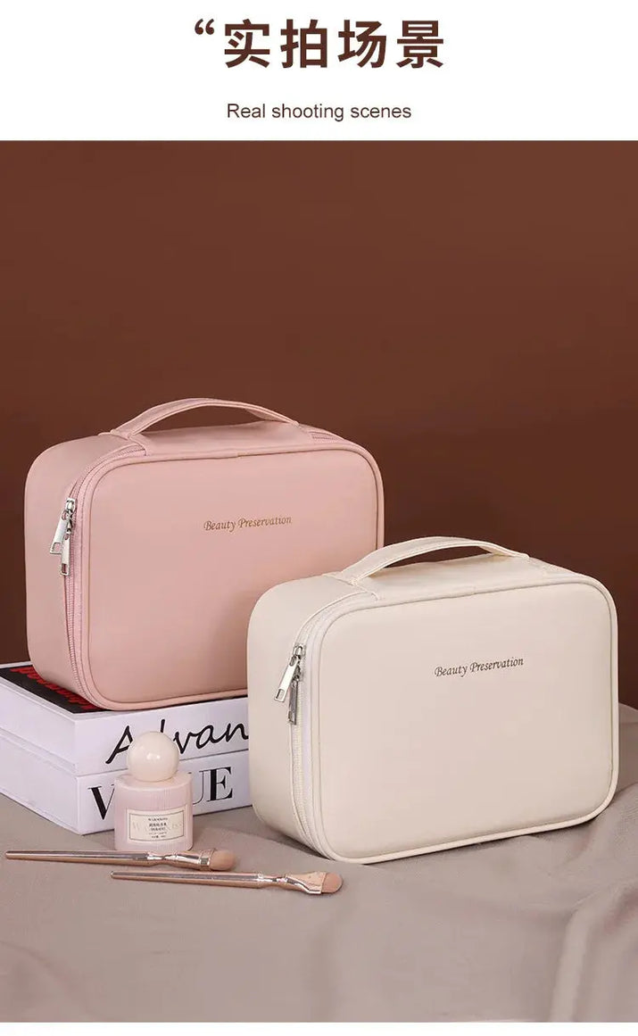 New Women's Cosmetic Bag Portable Storage Bag Large Capacity Luxury Makeup Bag Travel Organizer Essentials Toiletry Bags Makeup art
